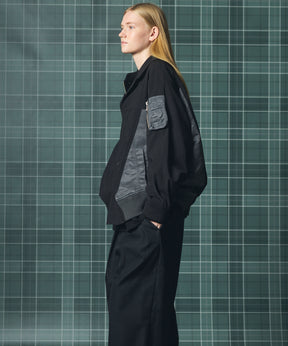 【26AW PRE-ORDER】MA-1ドッキングプライムオーバーロングスリーブシャツ