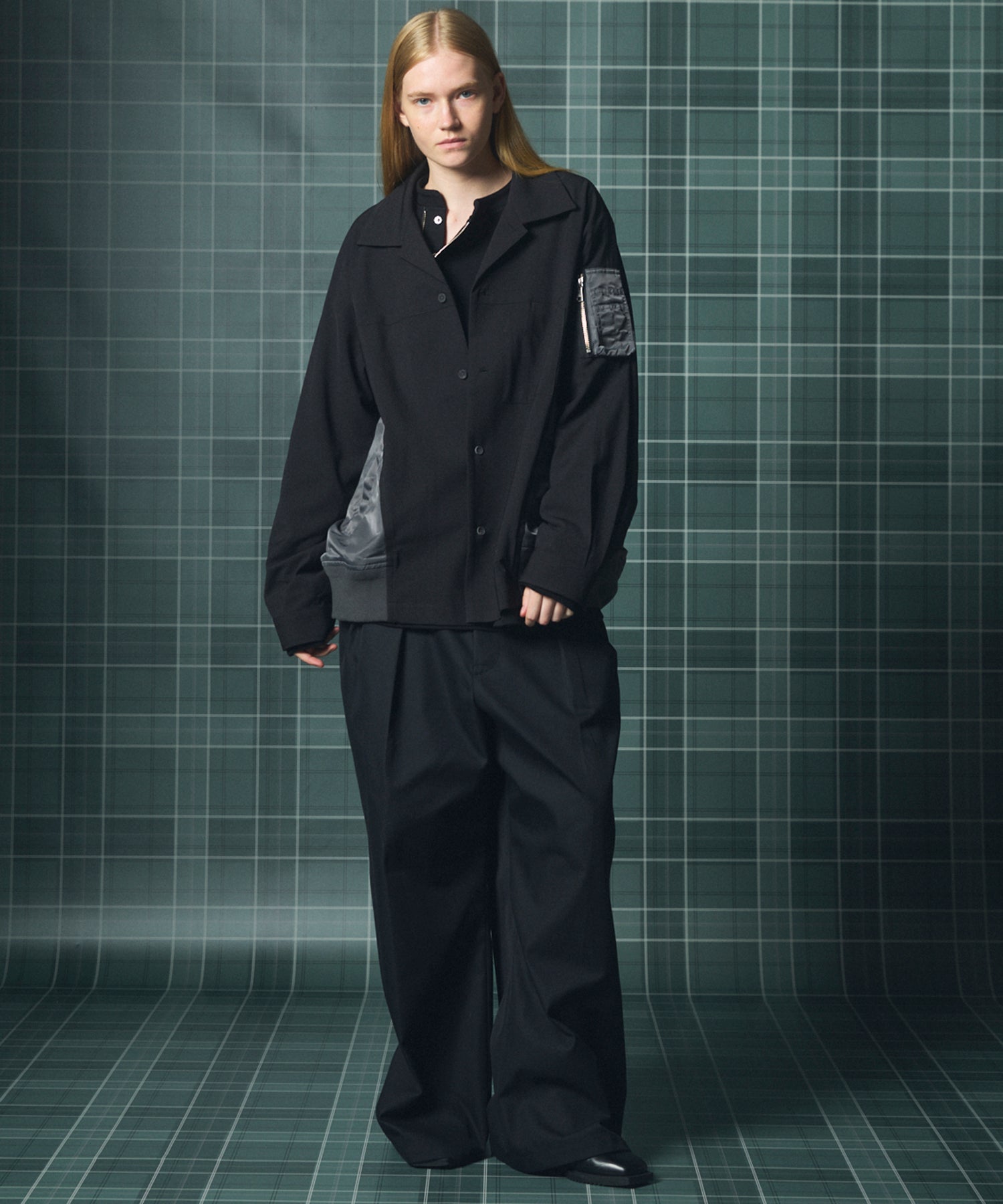【26AW PRE-ORDER】MA-1ドッキングプライムオーバーロングスリーブシャツ
