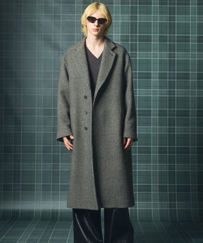 [26AW PRE-ORDER] [Italian dead stock fabric] Prime over regular collar shirt coat