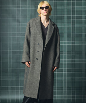 [26AW PRE-ORDER] [Italian dead stock fabric] Prime over regular collar shirt coat