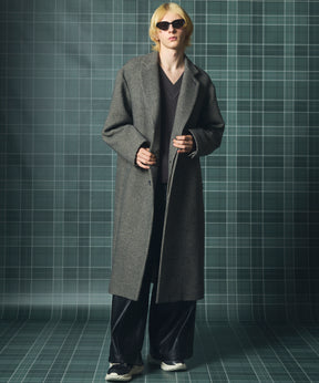 Artificial Leather Pin-Tuck Wide Pants