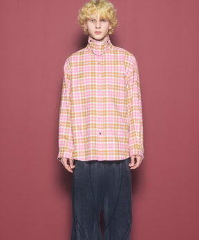 [26AW PRE-ORDER] [Italian dead stock fabric] Prime over regular collar shirt coat