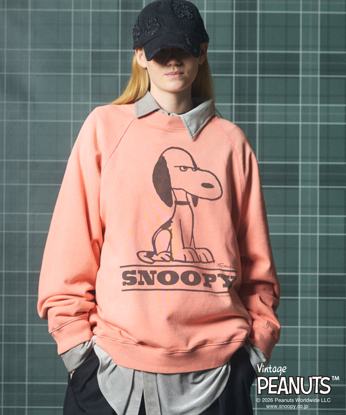 [26AW PRE-ORDER] "PEANUTS" - I GUESS - Prime over crew neck sweatshirt