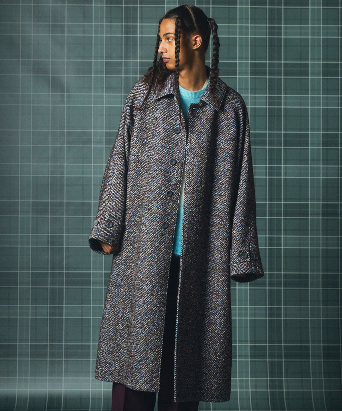 [26AW PRE-ORDER] [Italian dead stock fabric] Prime over regular collar shirt coat