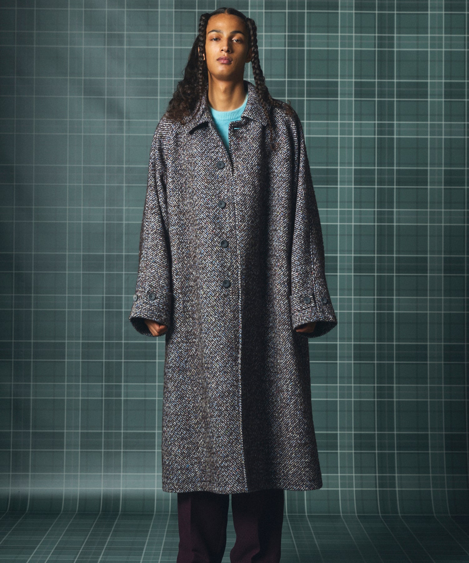 【26AW PRE-ORDER】【Italian Dead Stock Fabric】プライムオーバーステンカラーコート