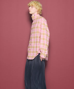 [26AW PRE-ORDER] [Italian dead stock fabric] Prime over regular collar shirt coat