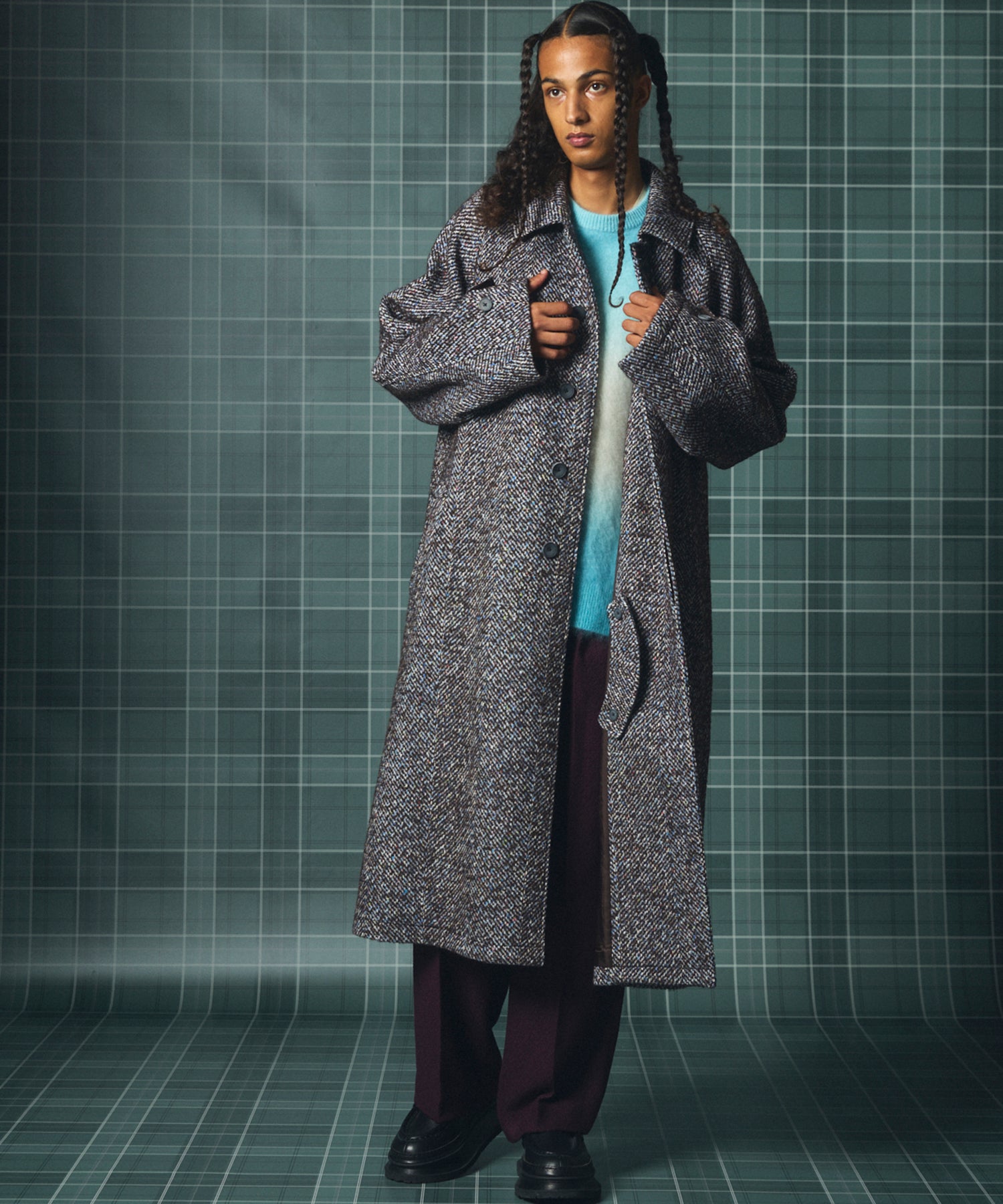 【26AW PRE-ORDER】【Italian Dead Stock Fabric】プライムオーバーステンカラーコート