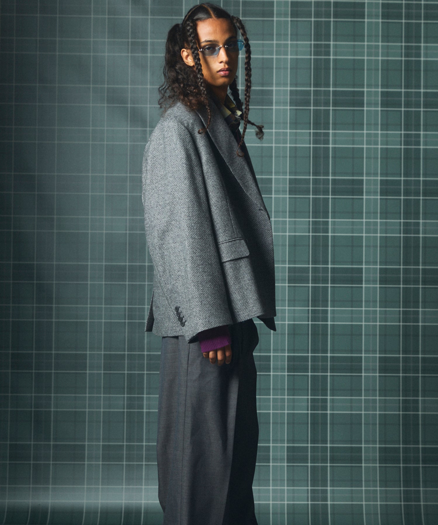 【Italian Dead Stock Fabric】Prime-Over Regular Collar Long Sleeve Shirt