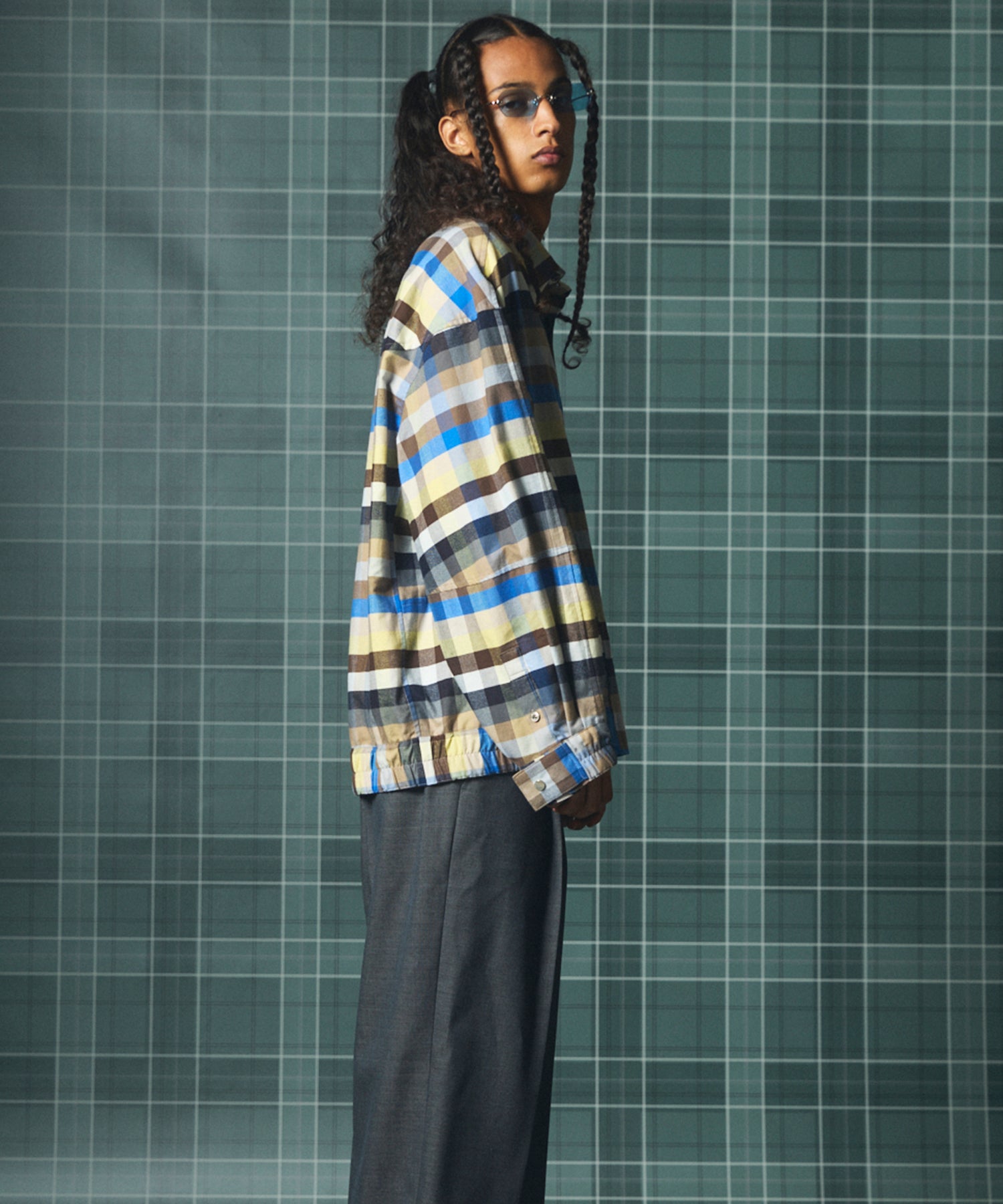 【Italian Dead Stock Fabric】Prime-Over Regular Collar Long Sleeve Shirt