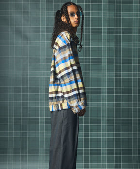 【Italian Dead Stock Fabric】Prime-Over Regular Collar Long Sleeve Shirt