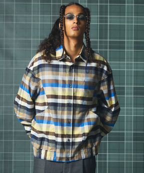 【Italian Dead Stock Fabric】Prime-Over Regular Collar Long Sleeve Shirt