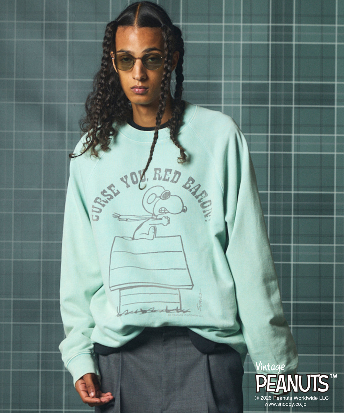 【26AW PRE-ORDER】「PEANUTS」- CHOCKS -프라임오버크루넥스웨트