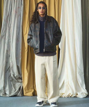 Wide-Wale Corduroy One-Tuck Pants