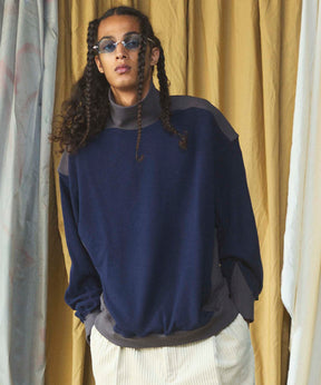 【26AW PRE-ORDER】カラースイッチングアクリルウールポンチプライムオーバーモックネックスウェット