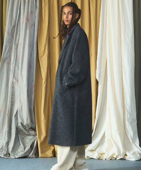 [26AW PRE-ORDER] [Italian dead stock fabric] Prime over regular collar shirt coat