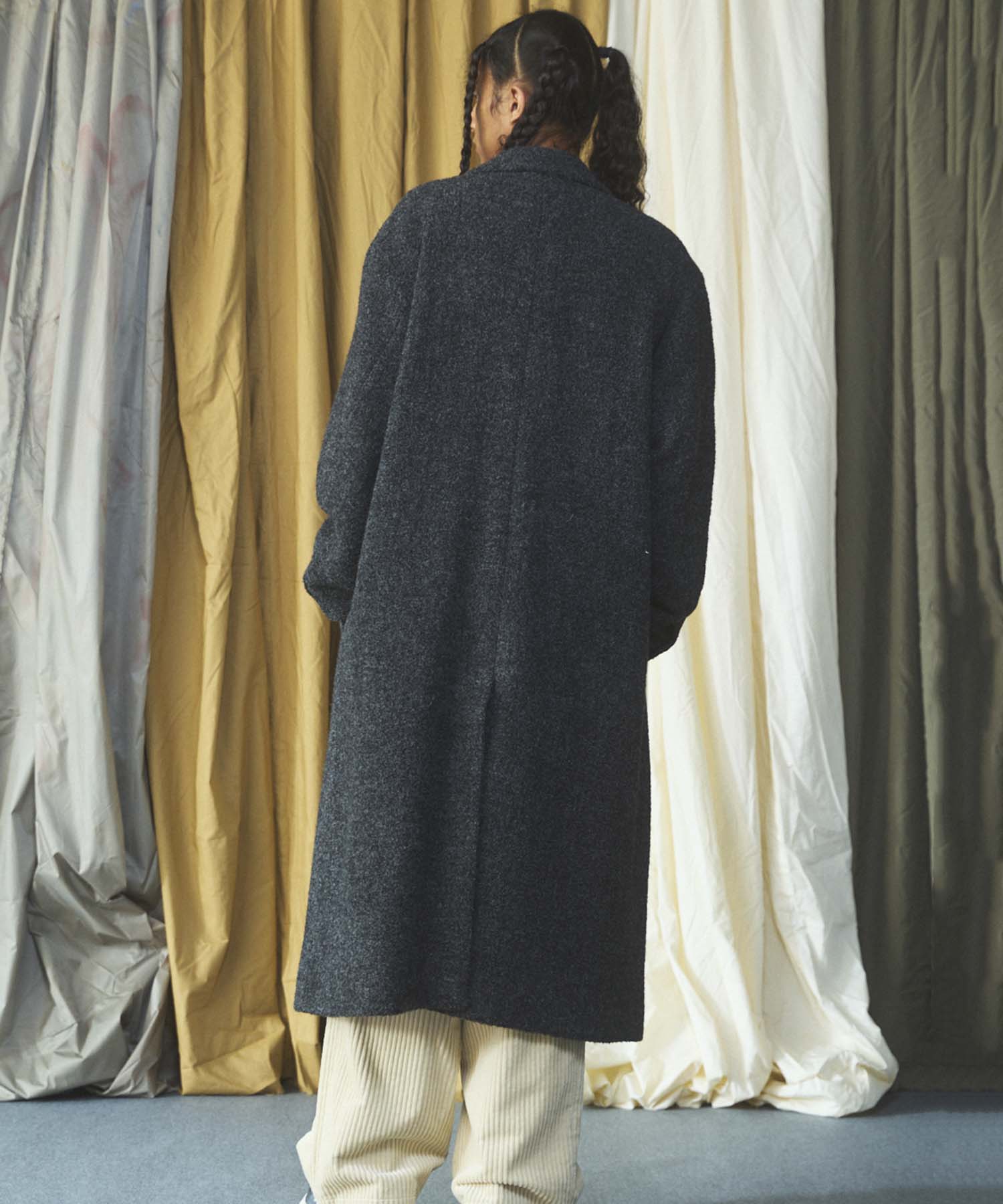 [26AW PRE-ORDER] [Italian dead stock fabric] Prime over regular collar shirt coat