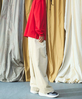 Wide-Wale Corduroy One-Tuck Pants