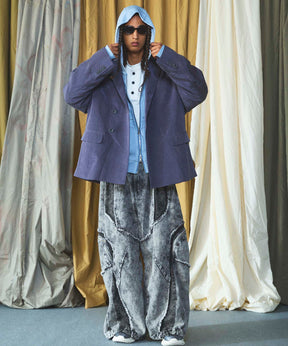 【26AW PRE-ORDER】オーバーダイエンブロイダリースウェットプライムオーバーZIPパーカー