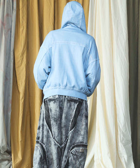 【26AW PRE-ORDER】オーバーダイエンブロイダリースウェットプライムオーバーZIPパーカー