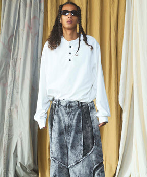 Airy Striped Gabardine Prime-Over Short-sleeved Shirt