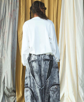 Airy Striped Gabardine Prime-Over Short-sleeved Shirt
