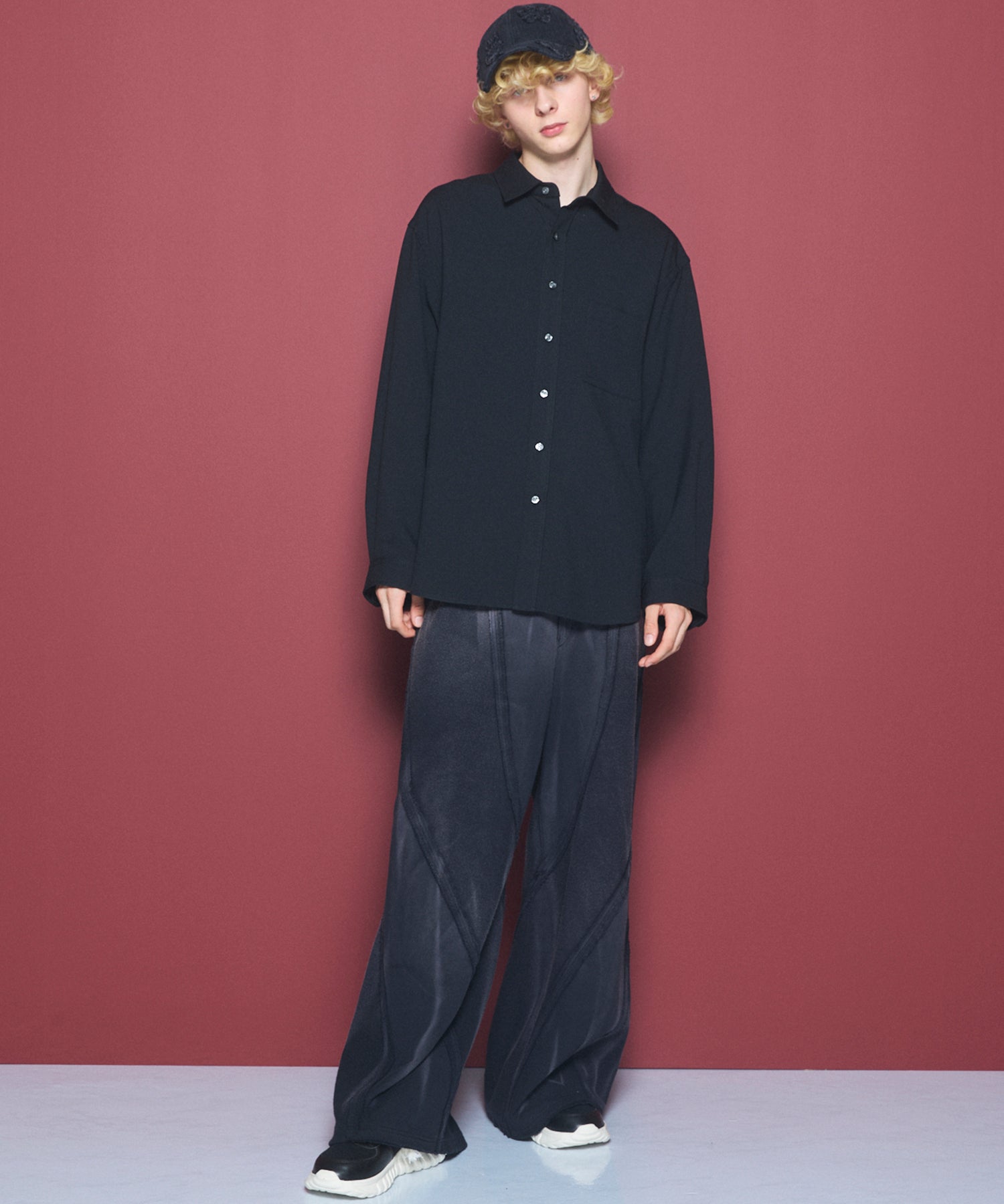 【26AW PRE-ORDER】페이드 인 사이드 아웃 프라임 와이드 3D 전환 스웨트 팬츠