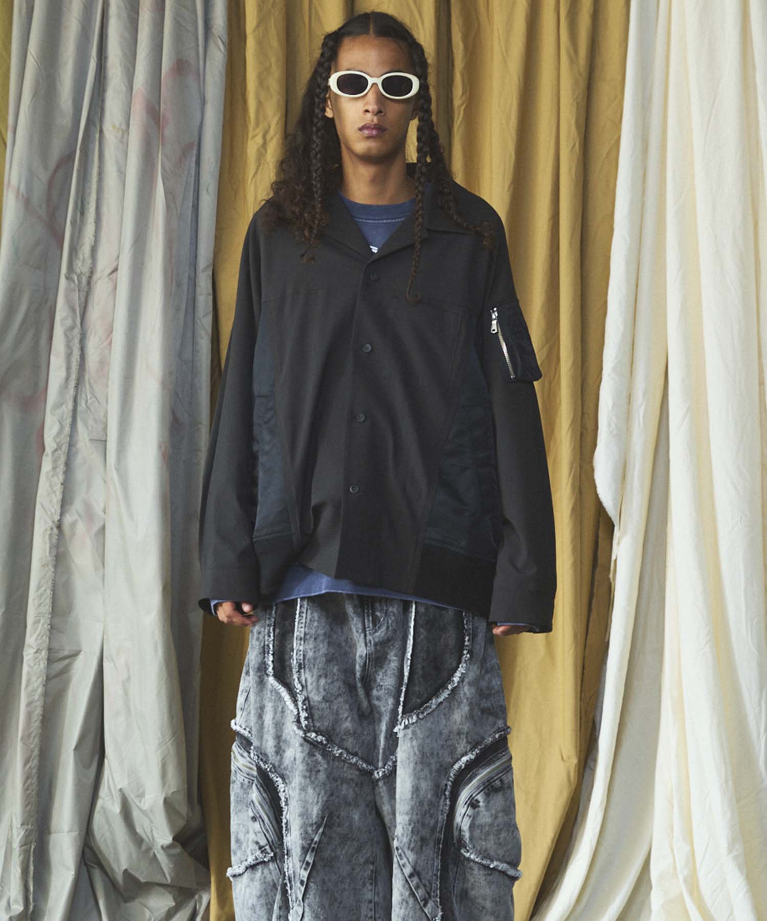 【26AW PRE-ORDER】MA-1ドッキングプライムオーバーロングスリーブシャツ