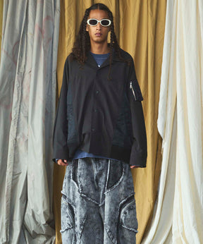 【26AW PRE-ORDER】MA-1ドッキングプライムオーバーロングスリーブシャツ