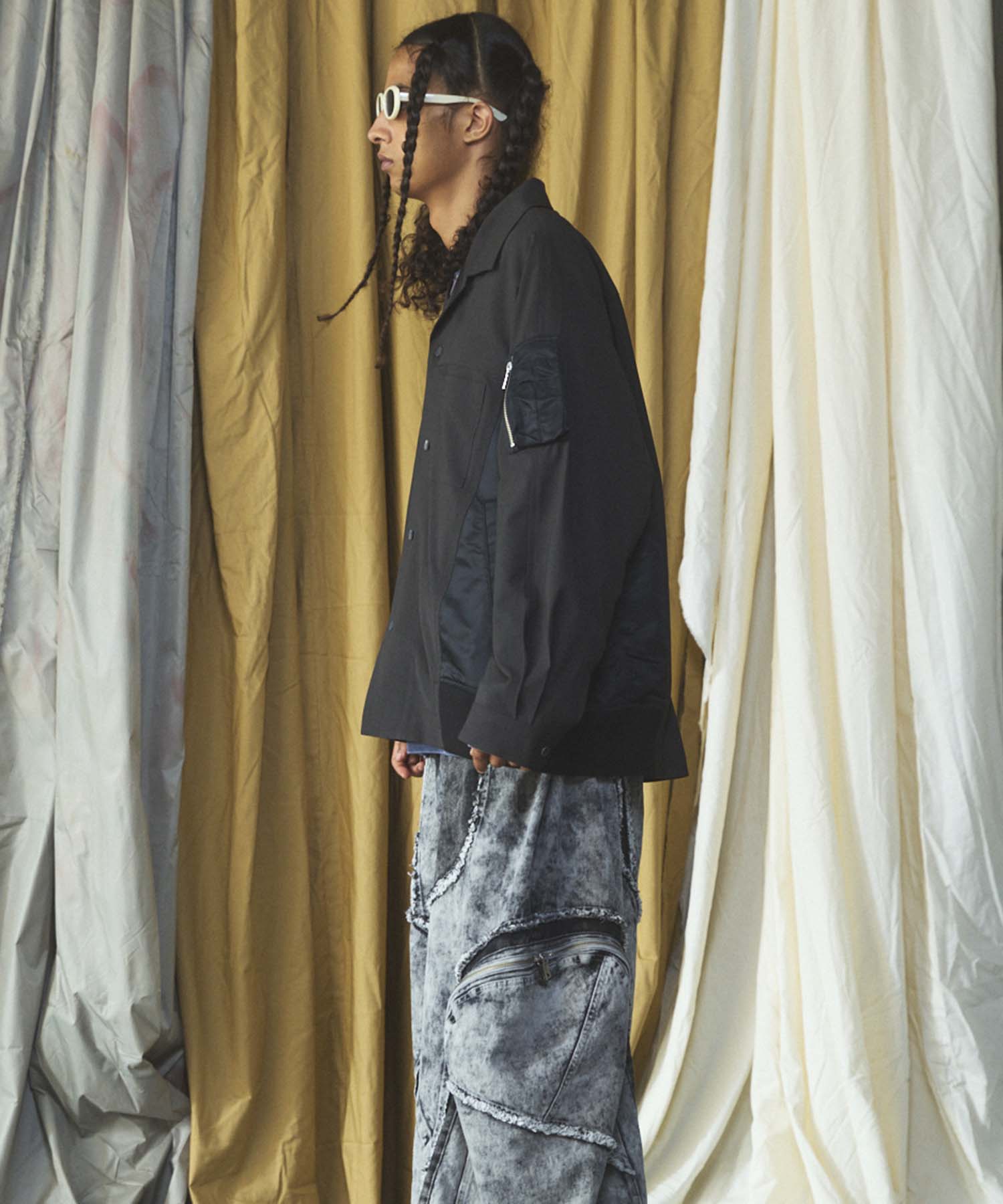 【26AW PRE-ORDER】MA-1ドッキングプライムオーバーロングスリーブシャツ