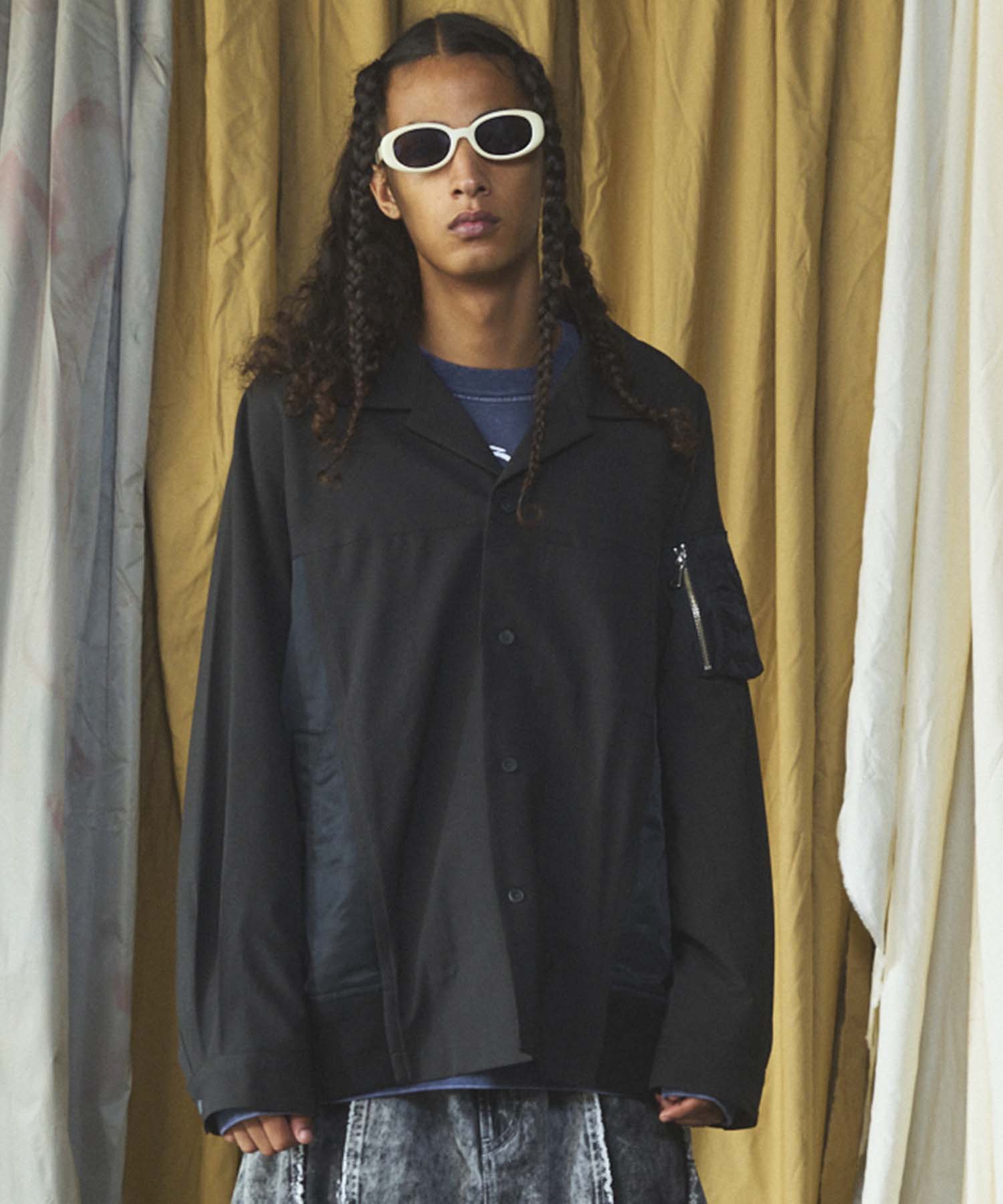 【26AW PRE-ORDER】MA-1ドッキングプライムオーバーロングスリーブシャツ