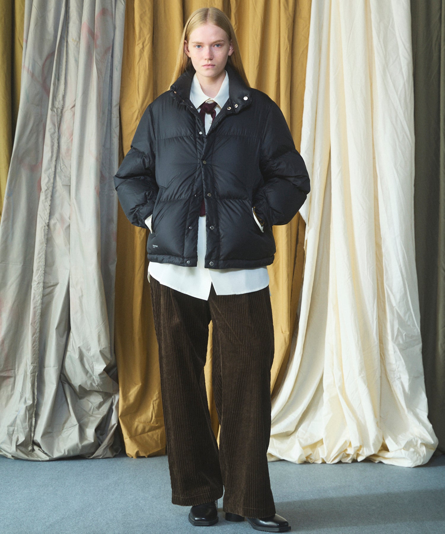 Wide-Wale Corduroy One-Tuck Pants