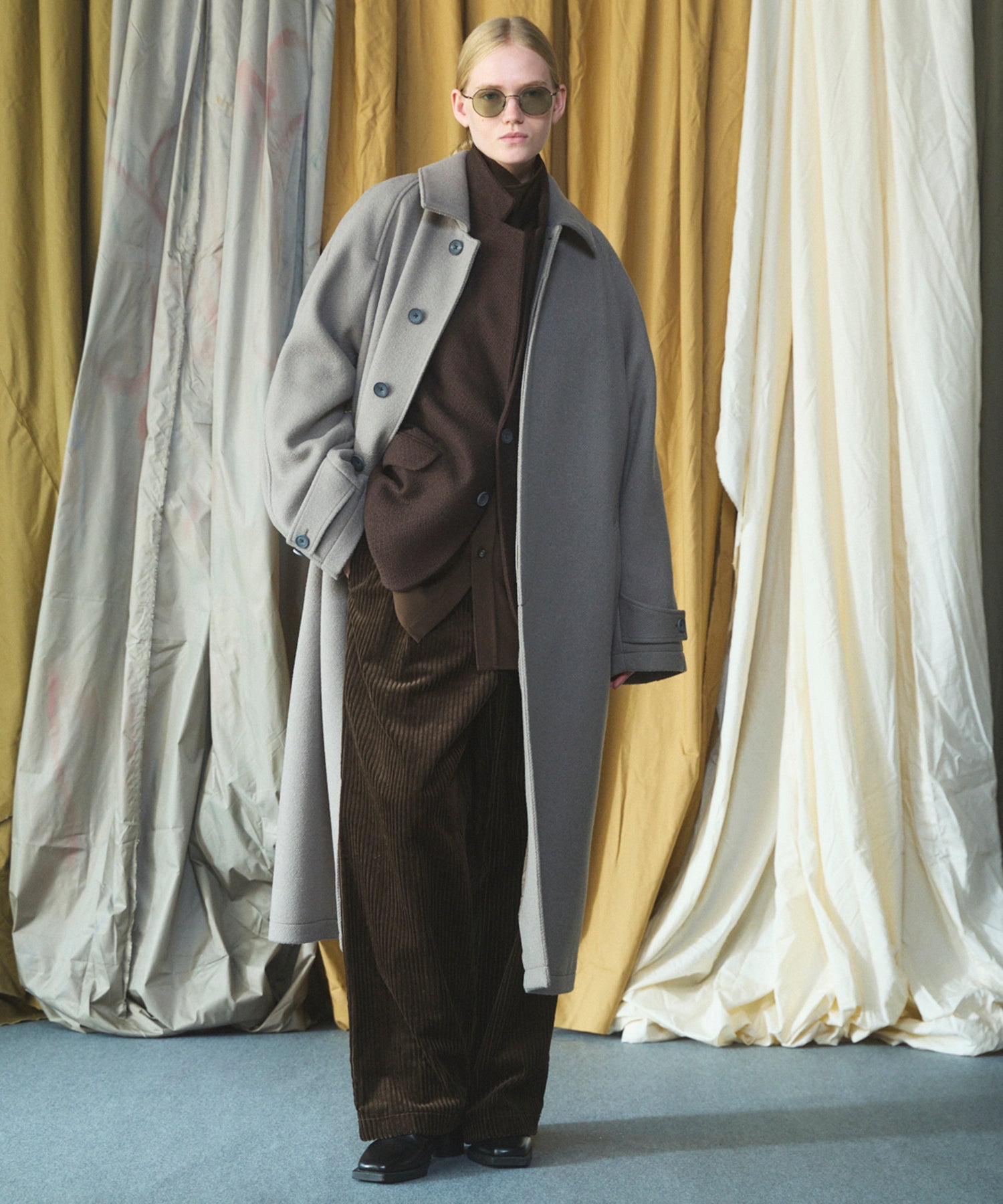 【26AW PRE-ORDER】【Italian Dead Stock Fabric】プライムオーバーステンカラーコート