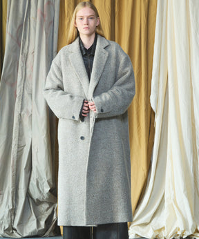 [26AW PRE-ORDER] [Italian dead stock fabric] Prime over regular collar shirt coat