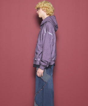 【26AW PRE-ORDER】オーバーダイエンブロイダリースウェットプライムオーバーZIPパーカー