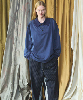 【26AW PRE-ORDER】フィブリルキュプラプライムオーバーロングスリーブポロシャツ