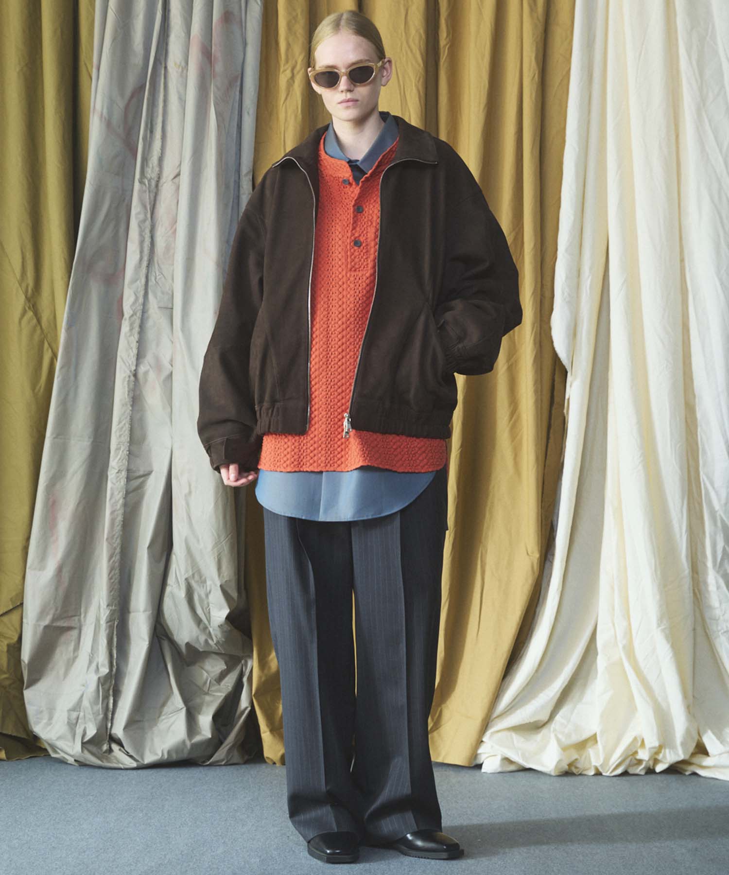 Dress-Fit Sheep Leather Double Rider Jacket