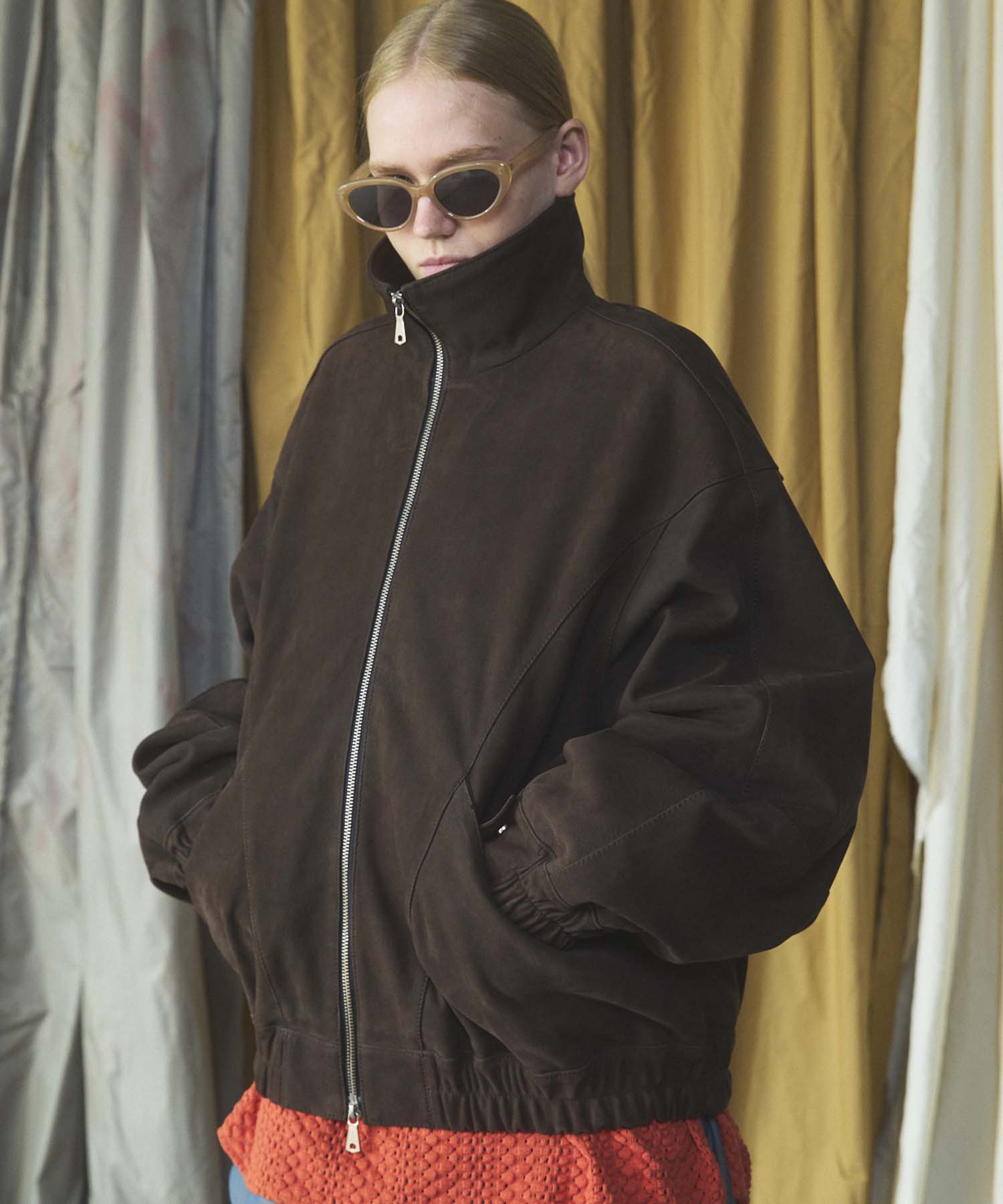 Dress-Fit Sheep Leather Double Rider Jacket