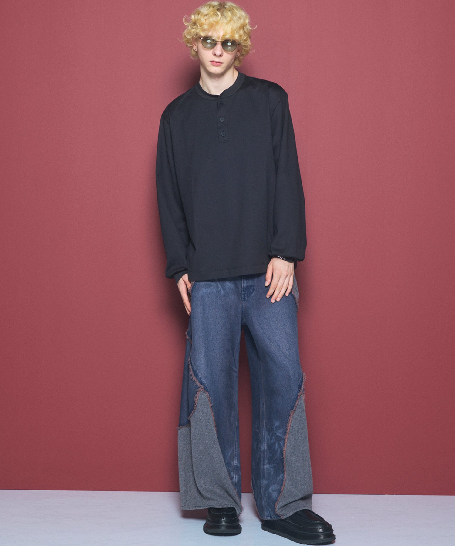 Airy Striped Gabardine Prime-Over Short-sleeved Shirt