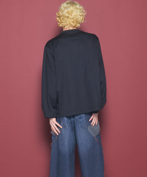 Airy Striped Gabardine Prime-Over Short-sleeved Shirt