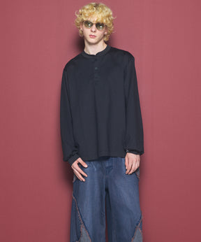 Airy Striped Gabardine Prime-Over Short-sleeved Shirt
