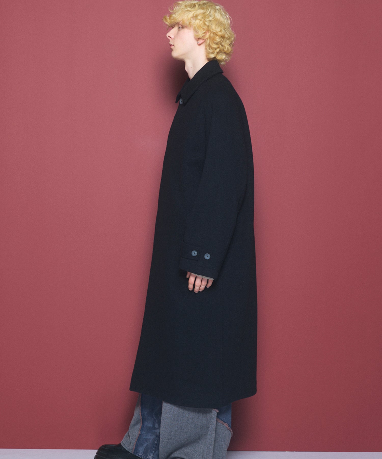 【26AW PRE-ORDER】【Italian Dead Stock Fabric】プライムオーバーステンカラーコート