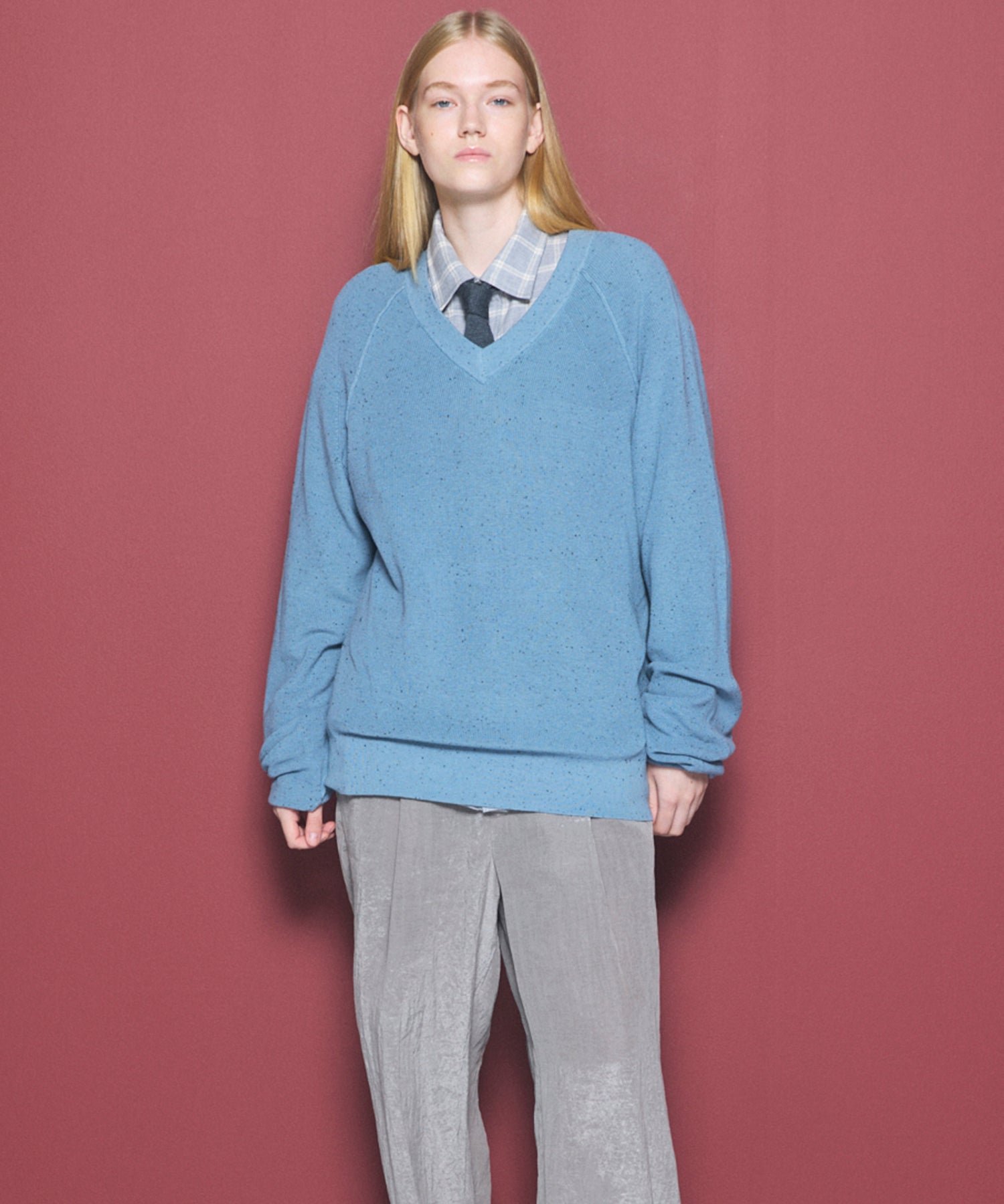 Airy Striped Gabardine Prime-Over Short-sleeved Shirt