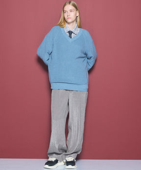 Airy Striped Gabardine Prime-Over Short-sleeved Shirt