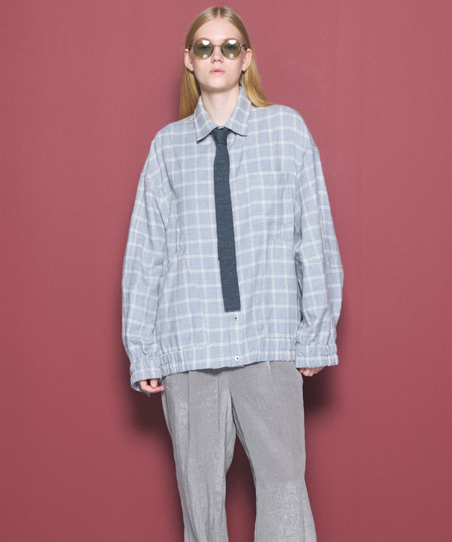 【Italian Dead Stock Fabric】Prime-Over Regular Collar Long Sleeve Shirt