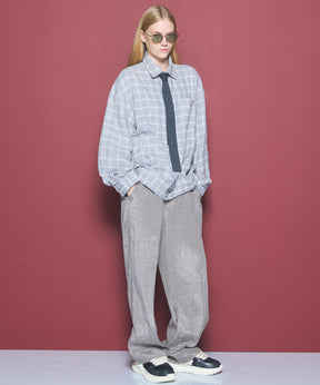【Italian Dead Stock Fabric】Prime-Over Regular Collar Long Sleeve Shirt