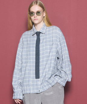 【Italian Dead Stock Fabric】Prime-Over Regular Collar Long Sleeve Shirt
