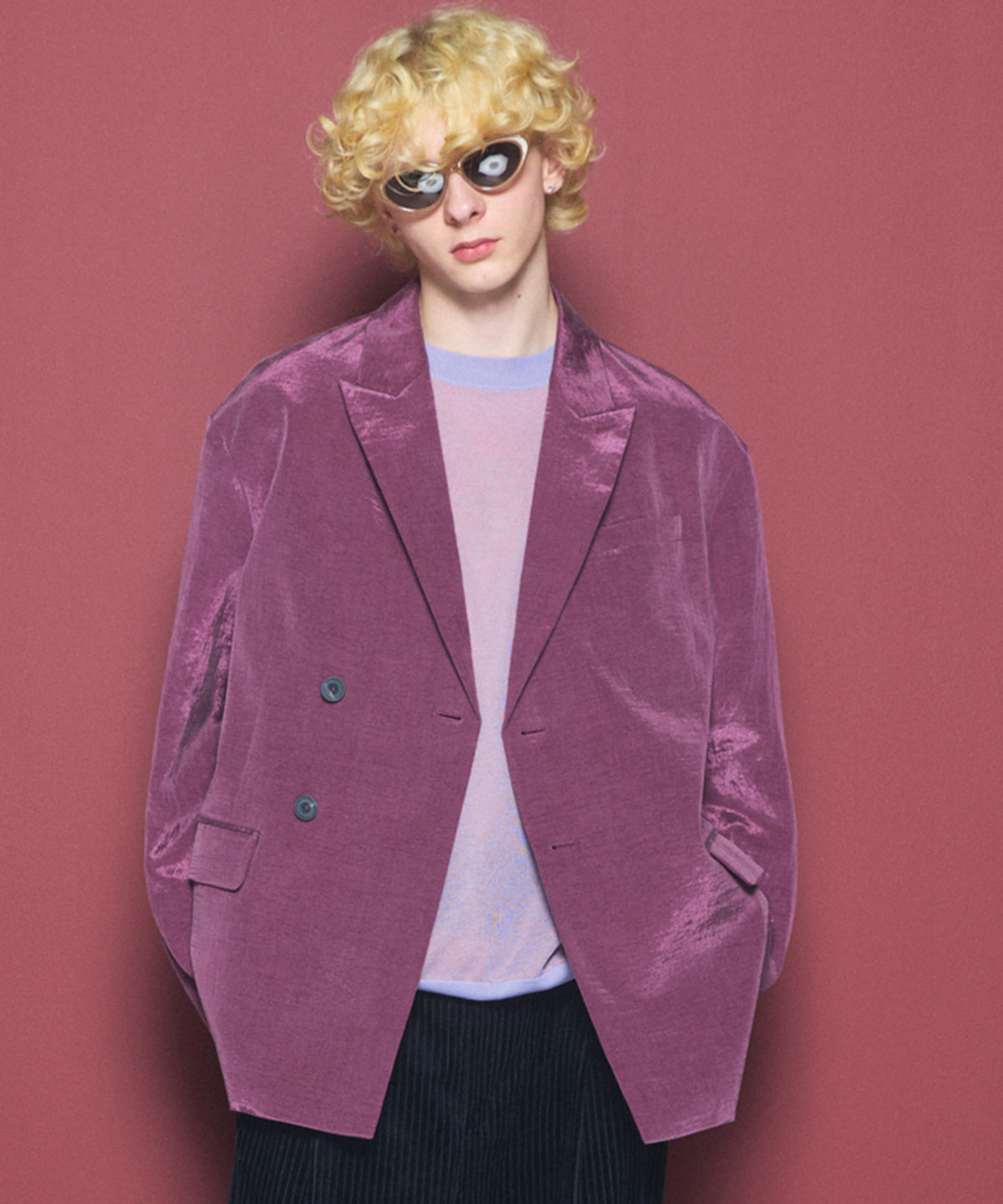 【26AW PRE-ORDER】ドレープフィブリルプライムオーバー2Bセミダブルテーラードジャケット