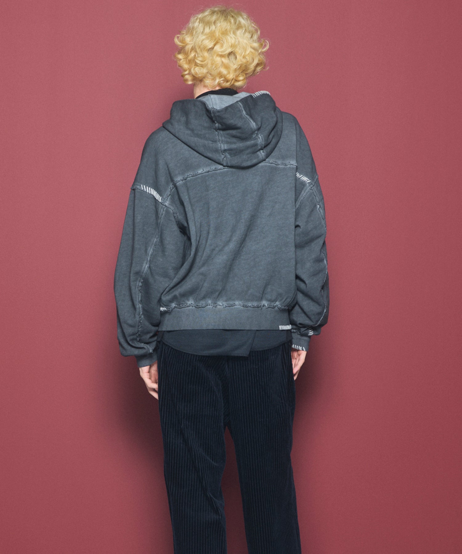 【26AW PRE-ORDER】オーバーダイエンブロイダリースウェットプライムオーバーZIPパーカー