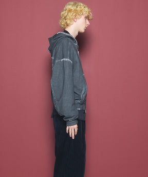 【26AW PRE-ORDER】オーバーダイエンブロイダリースウェットプライムオーバーZIPパーカー