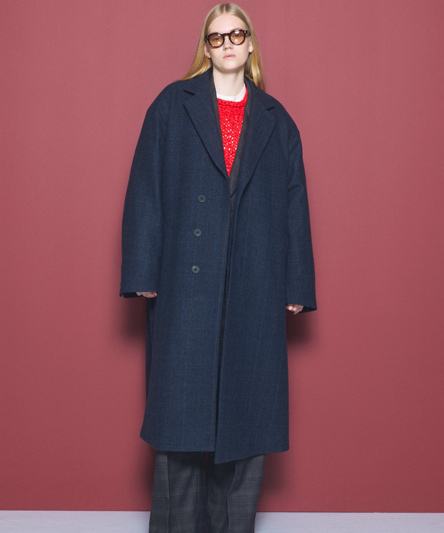 [26AW PRE-ORDER] [Italian dead stock fabric] Prime over regular collar shirt coat